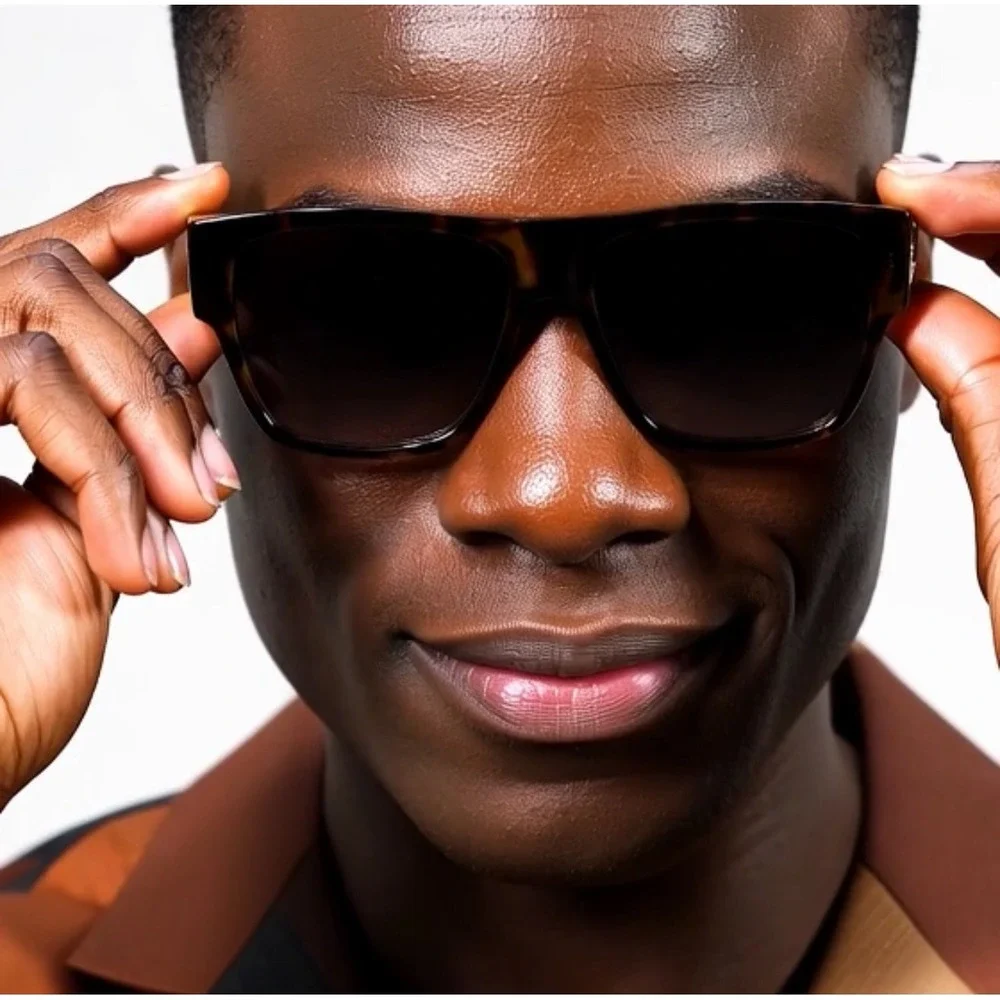 Men Sunglasses Kleo Style Sleek Stylish Bold Flat Top Tortoise Classic Male 2026